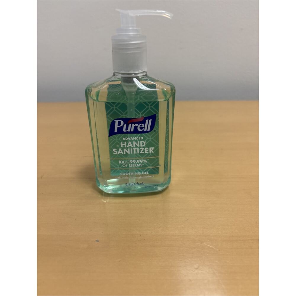 Purell Advanced Hand Sanitizer Soothing Gel, 8 fl oz Triple Action Moisturizers